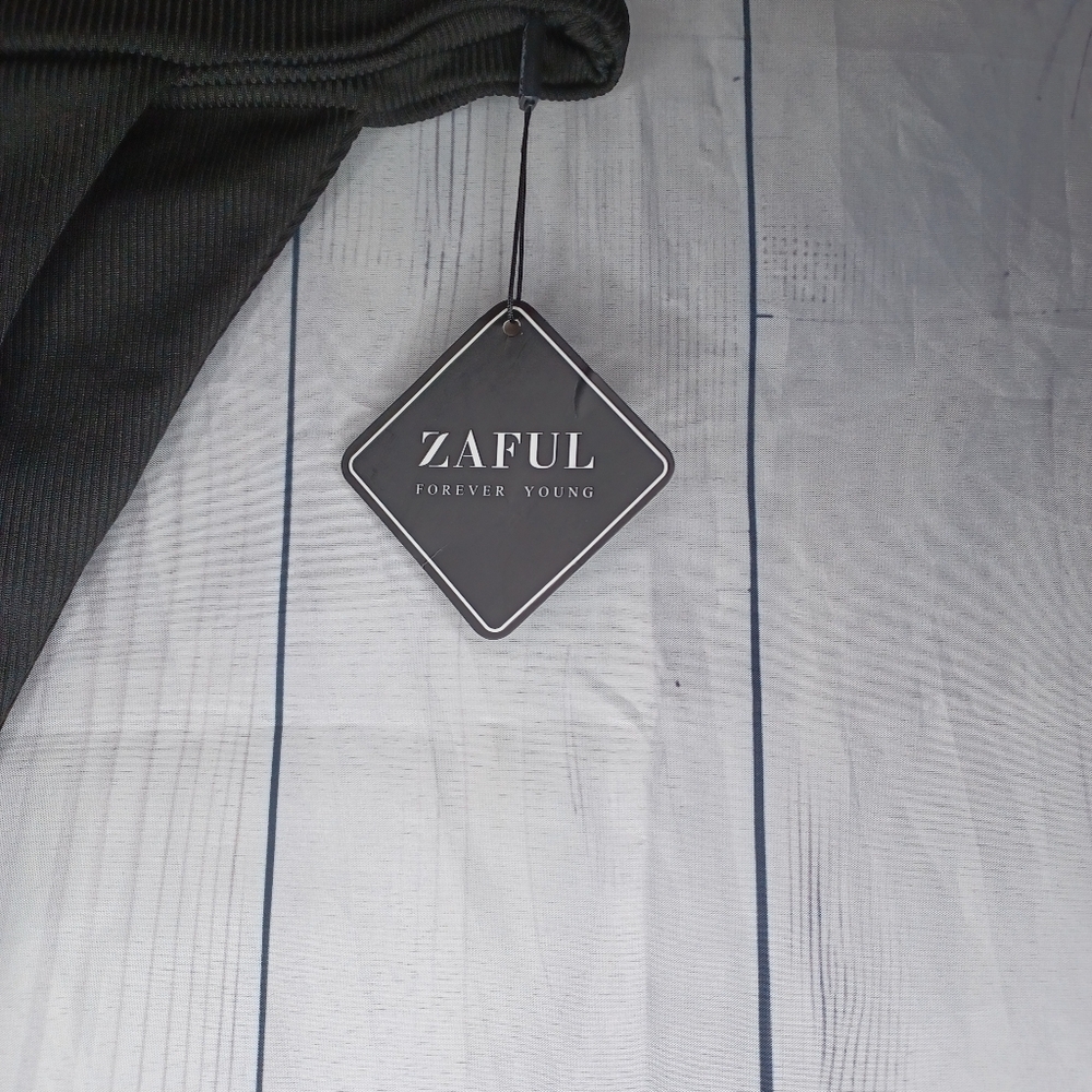 Zaful Black High-Waisted Bikini Bottom NWT - Picture 2 of 6